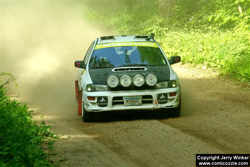 Aidan Hicks / John Hicks Subaru Impreza Wagon on SS6, Hill Rd.