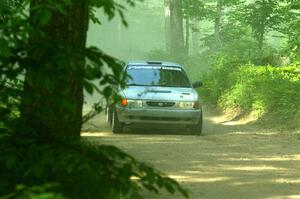 Dexter Clark / Jon McCallie Nissan Sentra SE-R on SS6, Hill Rd.