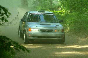 Dexter Clark / Jon McCallie Nissan Sentra SE-R on SS6, Hill Rd.