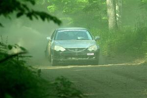 Derek Denti / Shanti Witt Acura RSX on SS6, Hill Rd.