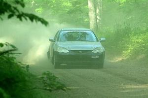 Derek Denti / Shanti Witt Acura RSX on SS6, Hill Rd.