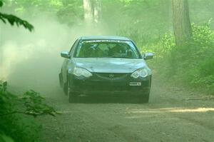 Derek Denti / Shanti Witt Acura RSX on SS6, Hill Rd.