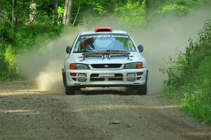 Richard Donovan / Greg Donovan Subaru Impreza on SS6, Hill Rd.