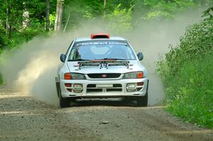 Richard Donovan / Greg Donovan Subaru Impreza on SS6, Hill Rd.