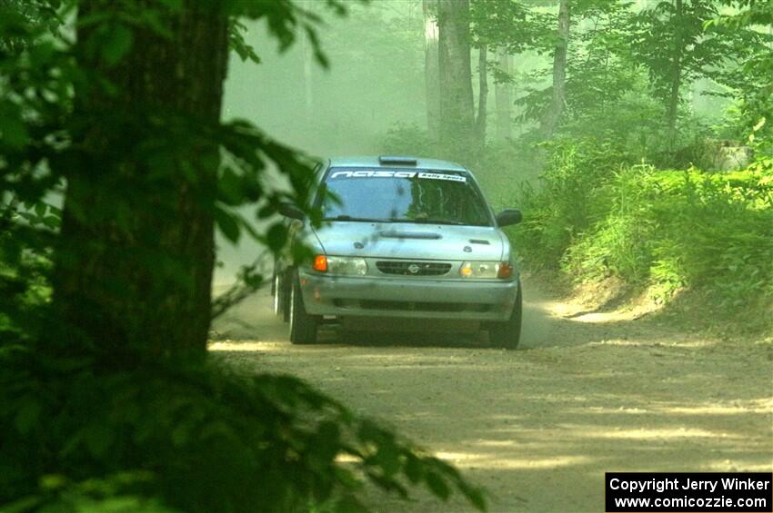 Dexter Clark / Jon McCallie Nissan Sentra SE-R on SS6, Hill Rd.