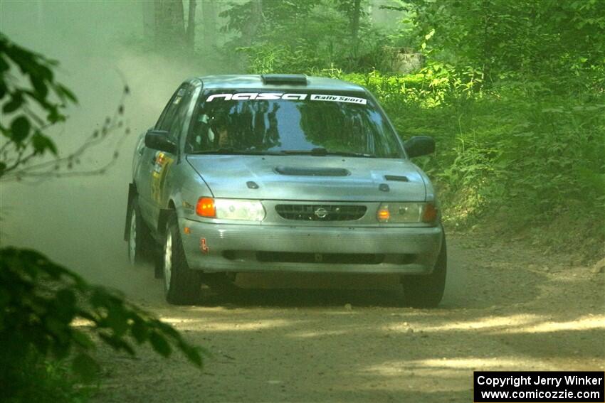 Dexter Clark / Jon McCallie Nissan Sentra SE-R on SS6, Hill Rd.