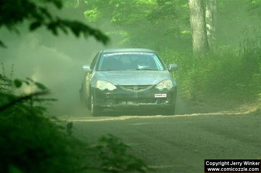 Derek Denti / Shanti Witt Acura RSX on SS6, Hill Rd.