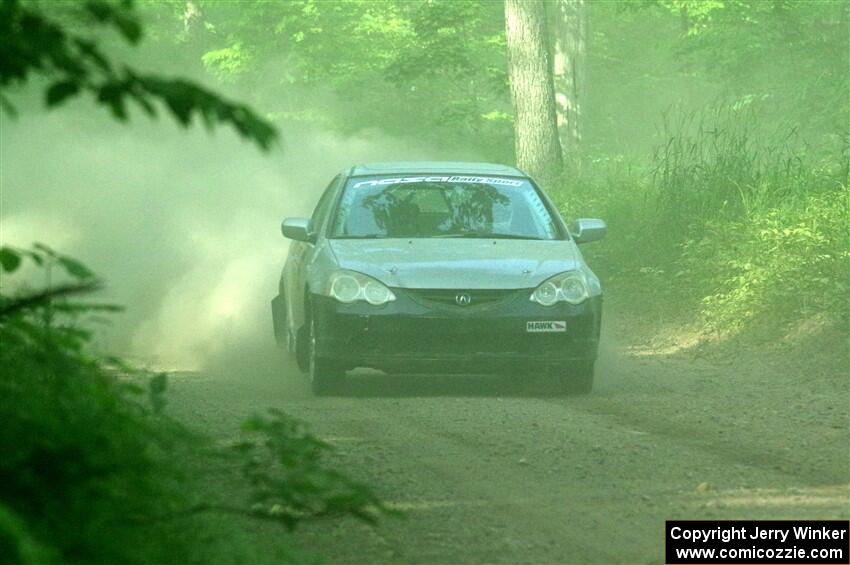 Derek Denti / Shanti Witt Acura RSX on SS6, Hill Rd.