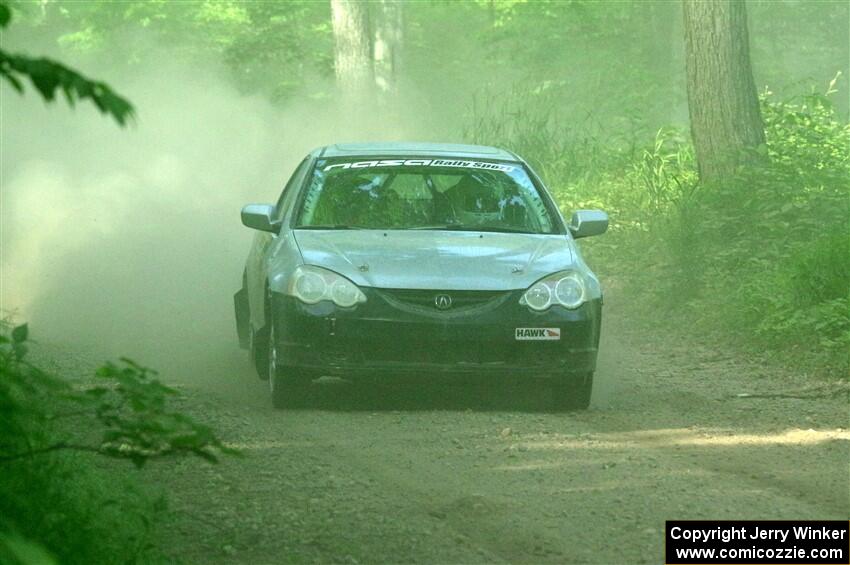 Derek Denti / Shanti Witt Acura RSX on SS6, Hill Rd.