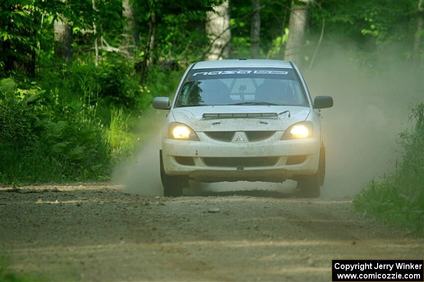 Andrew Bockheim / Salvatore LoPresti Mitsubishi Lancer on SS6, Hill Rd.