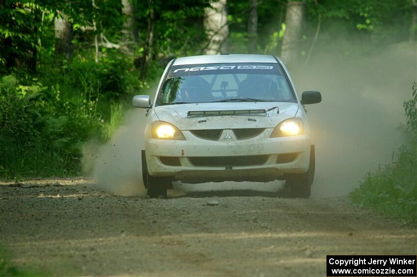 Andrew Bockheim / Salvatore LoPresti Mitsubishi Lancer on SS6, Hill Rd.