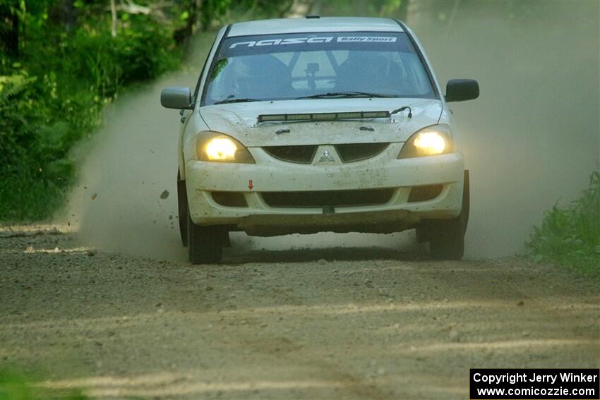 Andrew Bockheim / Salvatore LoPresti Mitsubishi Lancer on SS6, Hill Rd.