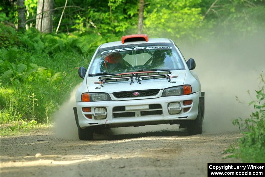 Richard Donovan / Greg Donovan Subaru Impreza on SS6, Hill Rd.