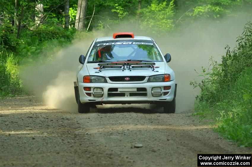 Richard Donovan / Greg Donovan Subaru Impreza on SS6, Hill Rd.