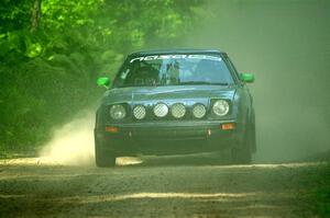 John Gusmano's Mazda RX-7 on SS6, Hill Rd.