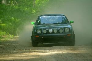 John Gusmano's Mazda RX-7 on SS6, Hill Rd.