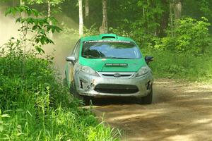 Eric Dieterich / Jake Wolfe Ford Fiesta on SS6, Hill Rd.