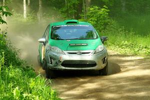 Eric Dieterich / Jake Wolfe Ford Fiesta on SS6, Hill Rd.