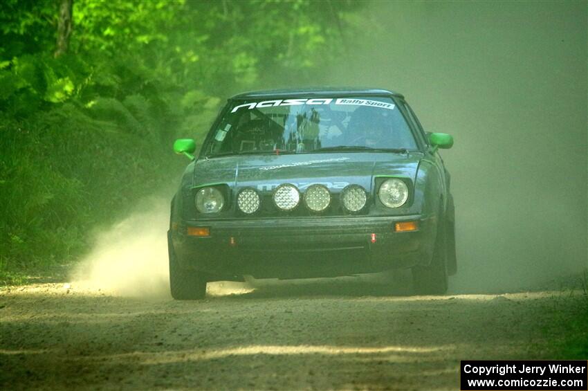 John Gusmano's Mazda RX-7 on SS6, Hill Rd.