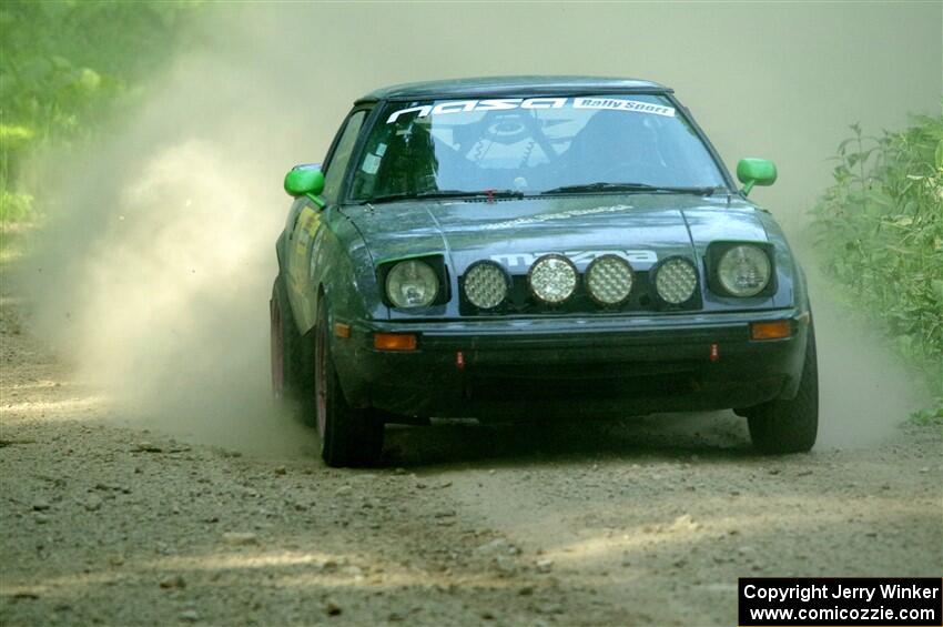 John Gusmano's Mazda RX-7 on SS6, Hill Rd.