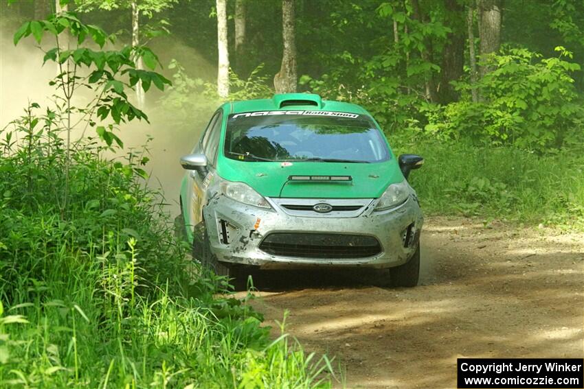 Eric Dieterich / Jake Wolfe Ford Fiesta on SS6, Hill Rd.