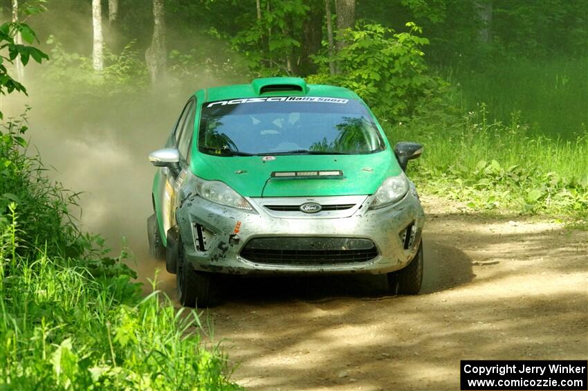 Eric Dieterich / Jake Wolfe Ford Fiesta on SS6, Hill Rd.