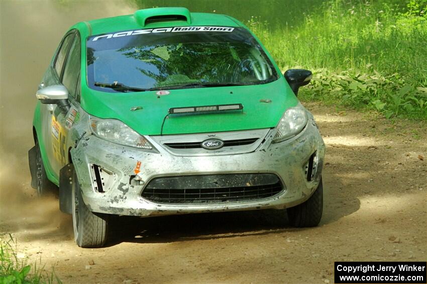 Eric Dieterich / Jake Wolfe Ford Fiesta on SS6, Hill Rd.