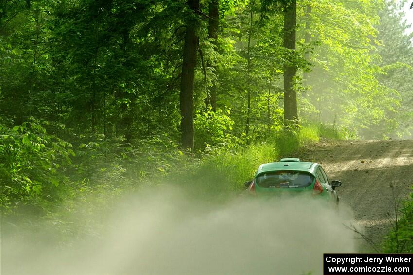 Eric Dieterich / Jake Wolfe Ford Fiesta on SS6, Hill Rd.