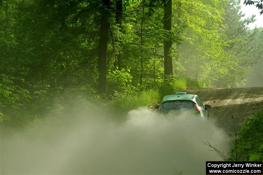 Eric Dieterich / Jake Wolfe Ford Fiesta on SS6, Hill Rd.