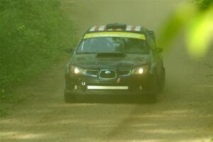 Matt James / Jackie James Subaru Impreza on SS6, Hill Rd.