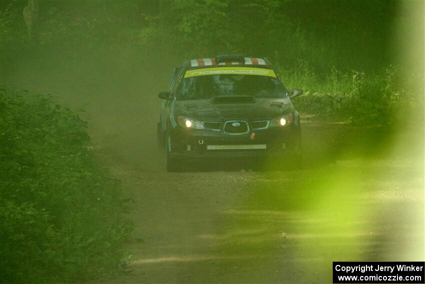 Matt James / Jackie James Subaru Impreza on SS6, Hill Rd.