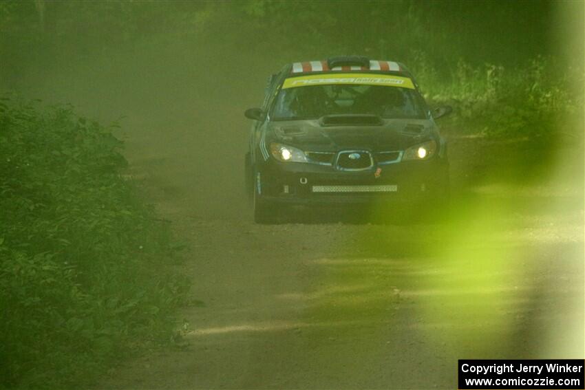 Matt James / Jackie James Subaru Impreza on SS6, Hill Rd.