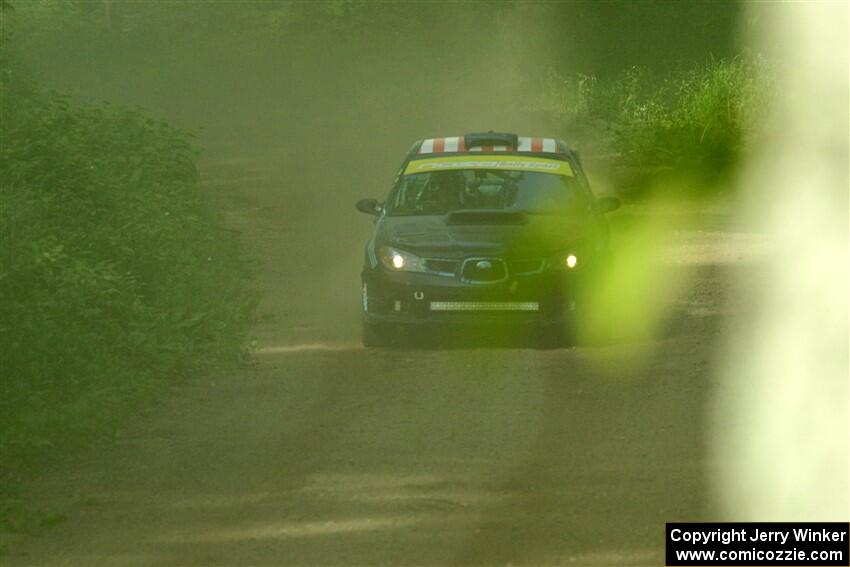 Matt James / Jackie James Subaru Impreza on SS6, Hill Rd.