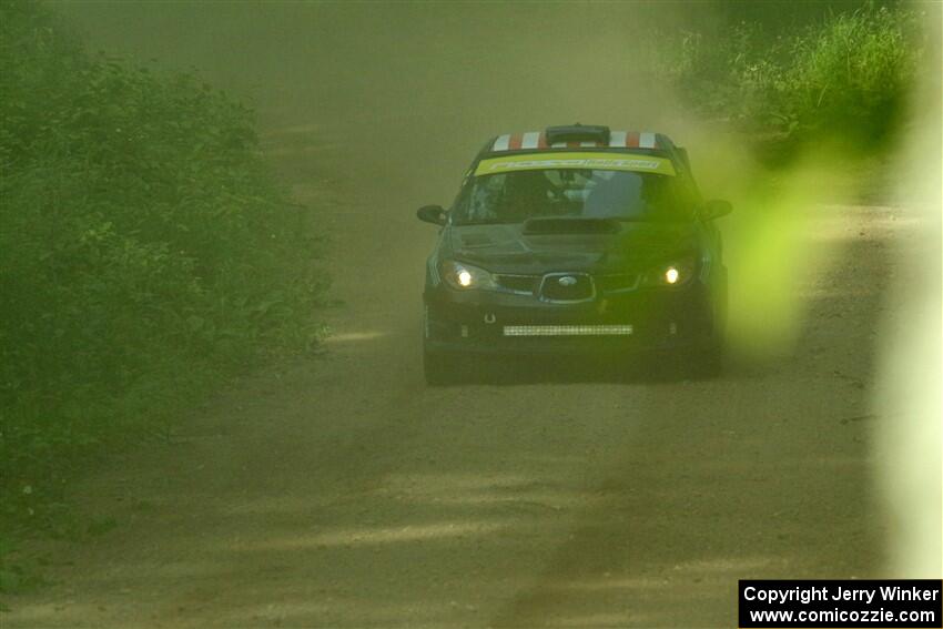 Matt James / Jackie James Subaru Impreza on SS6, Hill Rd.