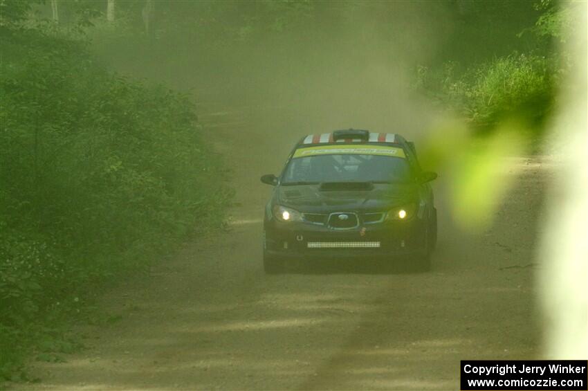 Matt James / Jackie James Subaru Impreza on SS6, Hill Rd.