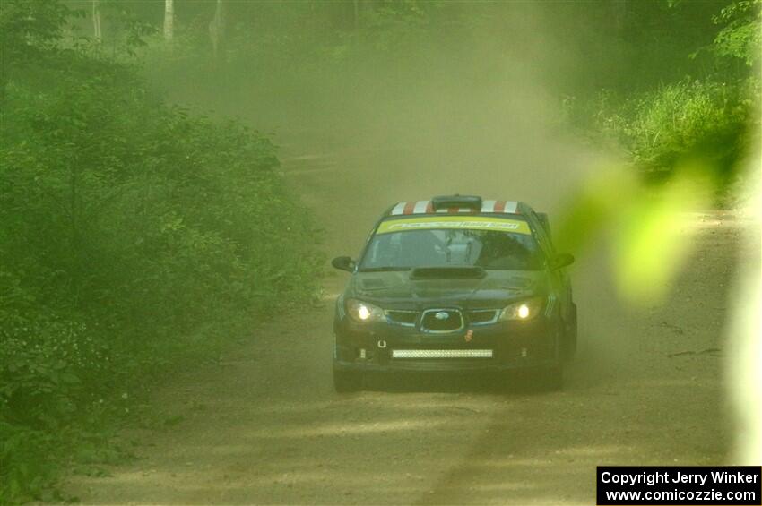 Matt James / Jackie James Subaru Impreza on SS6, Hill Rd.