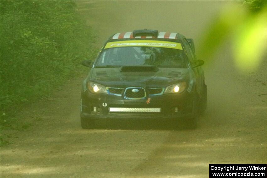 Matt James / Jackie James Subaru Impreza on SS6, Hill Rd.