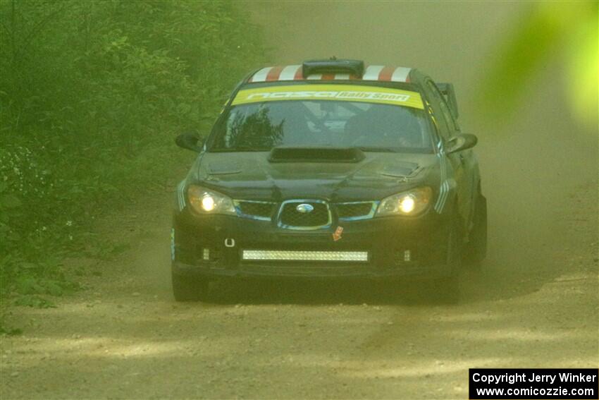 Matt James / Jackie James Subaru Impreza on SS6, Hill Rd.