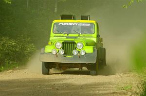 Mike Purzycki / Matt Wernette Jeep Scrambler on SS6, Hill Rd.