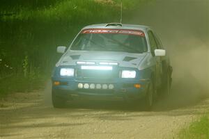 Perry Seaman / Patty Seaman Merkur XR4Ti on SS6, Hill Rd.