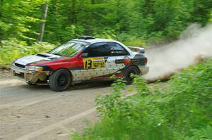 Chris Barribeau / Alex Ferencz Subaru Impreza RS on SS7, Sand Rd. Long.