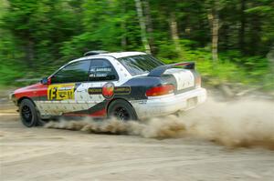 Chris Barribeau / Alex Ferencz Subaru Impreza RS on SS7, Sand Rd. Long.