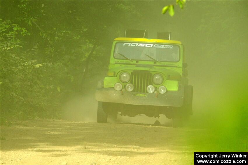 Mike Purzycki / Matt Wernette Jeep Scrambler on SS6, Hill Rd.