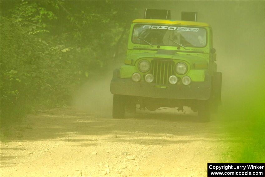 Mike Purzycki / Matt Wernette Jeep Scrambler on SS6, Hill Rd.