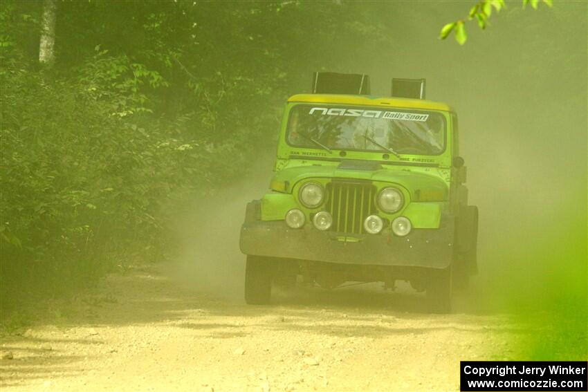 Mike Purzycki / Matt Wernette Jeep Scrambler on SS6, Hill Rd.