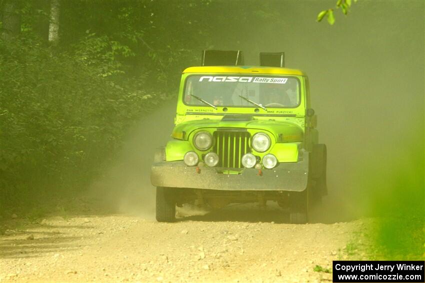 Mike Purzycki / Matt Wernette Jeep Scrambler on SS6, Hill Rd.