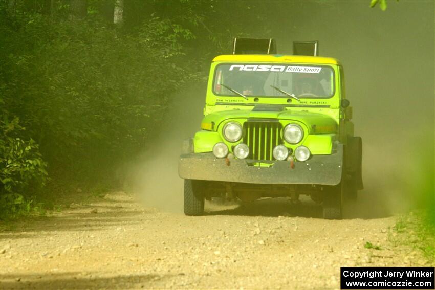 Mike Purzycki / Matt Wernette Jeep Scrambler on SS6, Hill Rd.