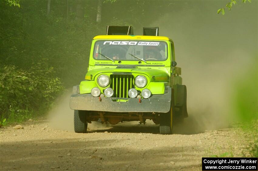 Mike Purzycki / Matt Wernette Jeep Scrambler on SS6, Hill Rd.