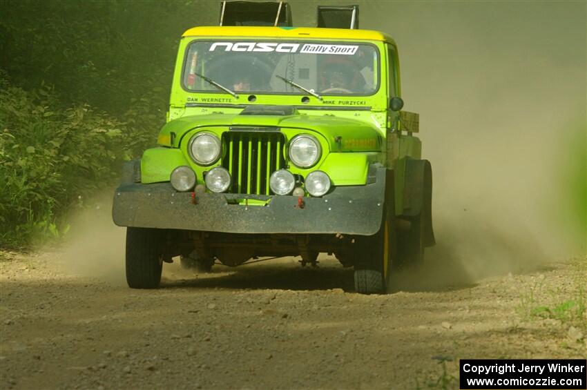 Mike Purzycki / Matt Wernette Jeep Scrambler on SS6, Hill Rd.