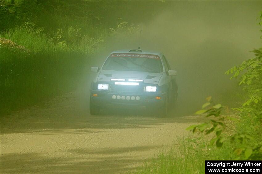 Perry Seaman / Patty Seaman Merkur XR4Ti on SS6, Hill Rd.